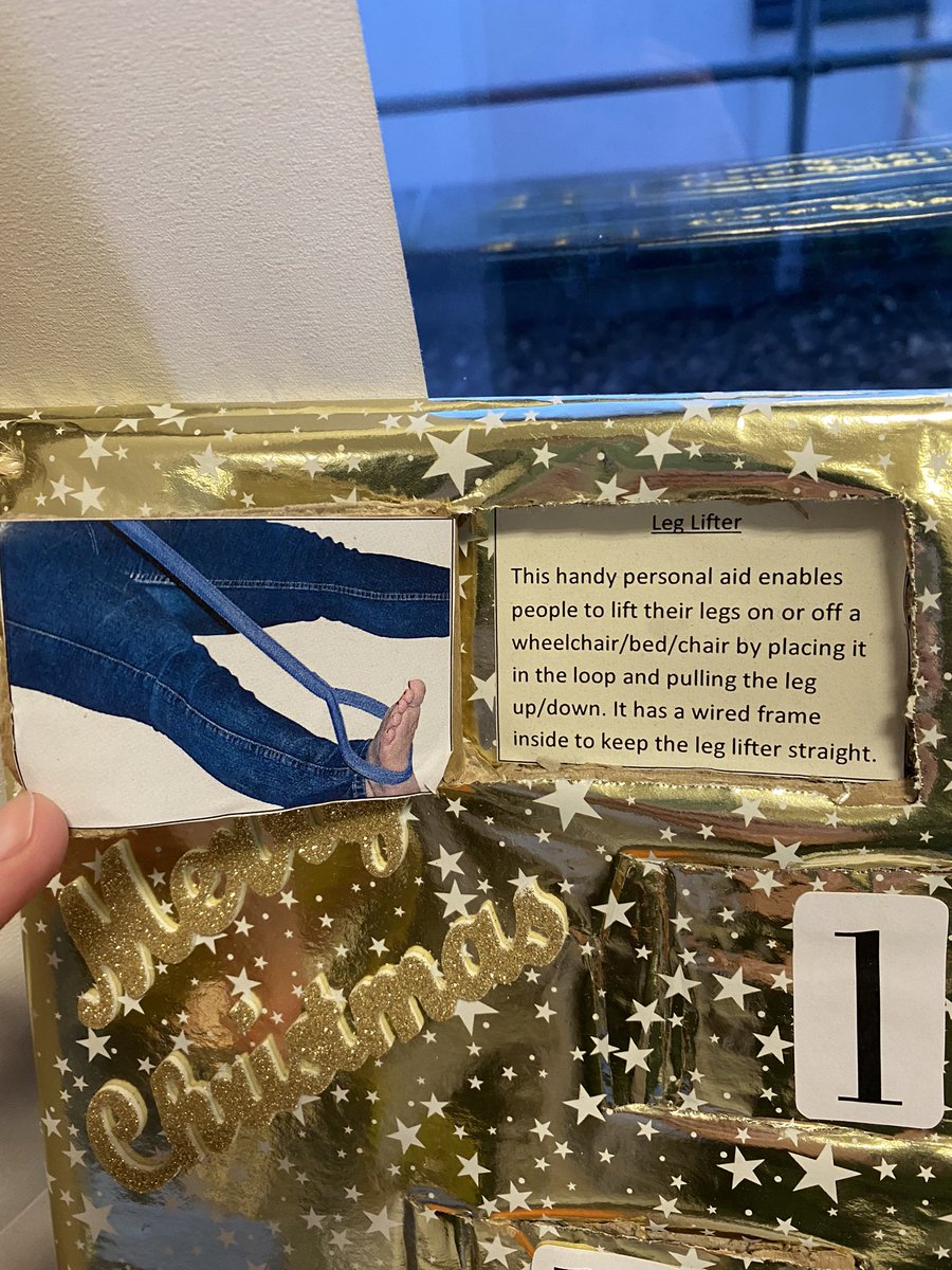 kerri_schOT's tweet photo. Happy hump day πͺ how are we onto day number 14 of #OTMAS already?! πππBehind todays door is a leg lifter! A great piece of equipment to promote independence with bed transfers! ππΌ π https://t.co/hzMu4KhCSK