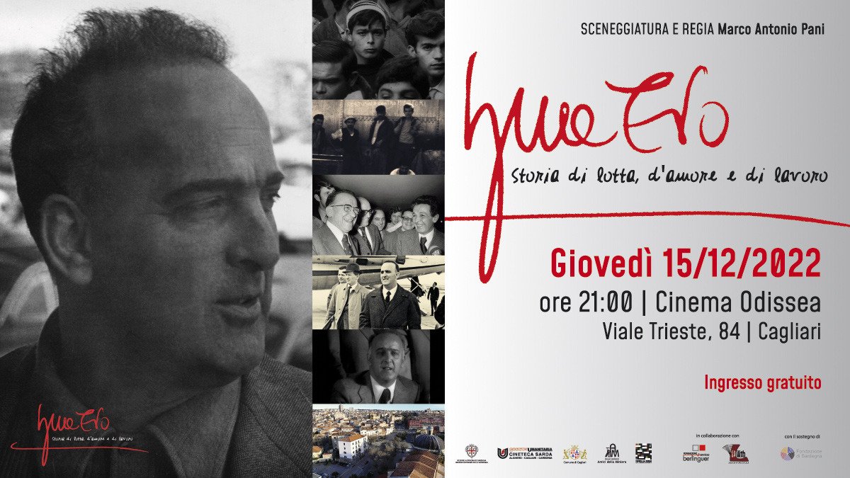 Domani, giovedì 15 dicembre, alle 21 al <a href="/cinema_odissea/">Cinema Odissea</a> (viale Trieste 84 - Cagliari) anteprima cagliaritana del film "Ignazio. Storia di lotta, d'amore e di lavoro" di Marco Antonio Pani, dedicato a Ignazio Delogu. Ingresso libero con prenotazione. Info:  facebook.com/cineteca.umani…
