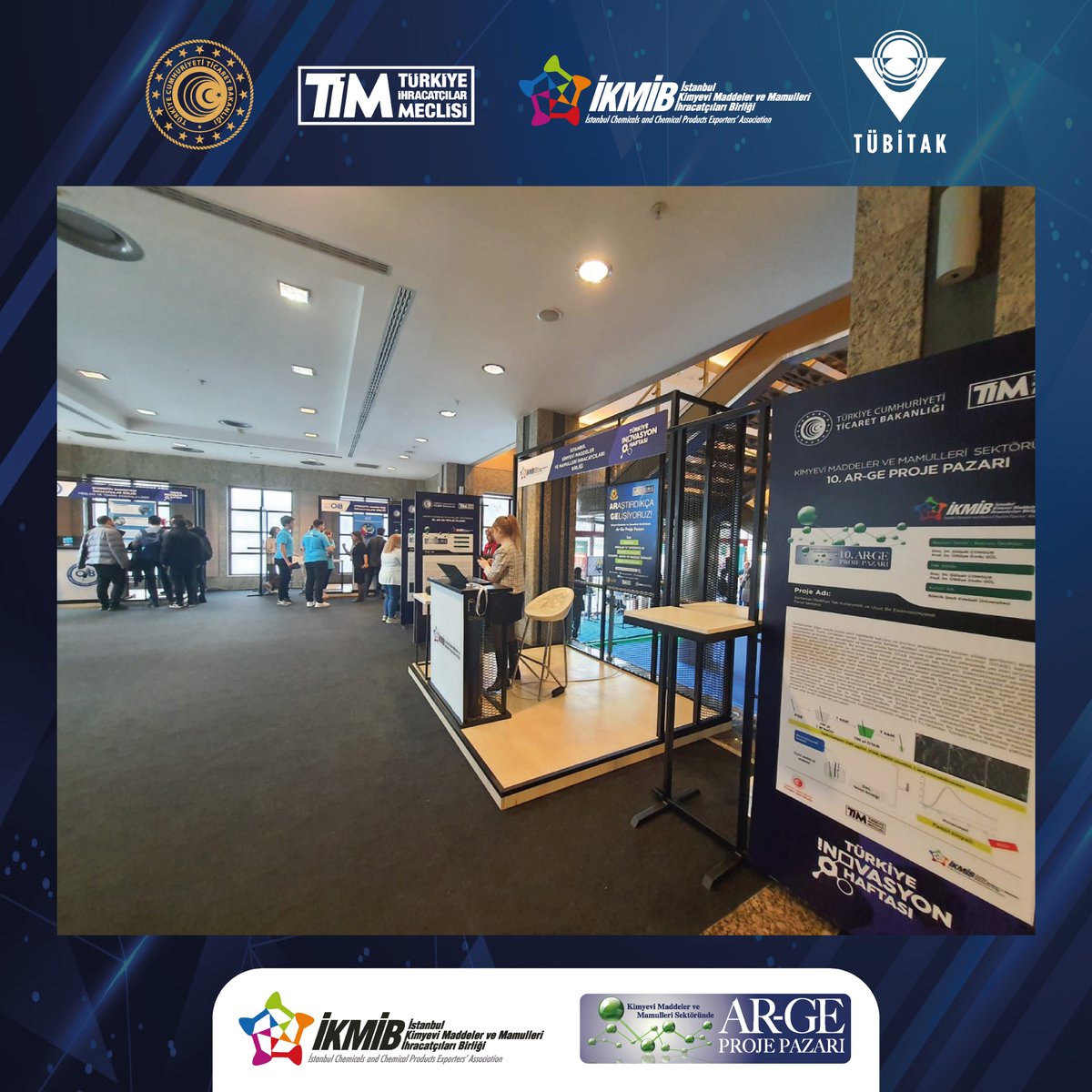 ''Türkiye İnovasyon Haftası'' programında ''Kimyevi Maddeler ve Mamulleri Sektöründe 10. Ar-Ge Proje Pazarı'' projeleri sergilendi.

#AraştırdıkçaGelişiyoruz
#Türkiyeinovasyonhaftası