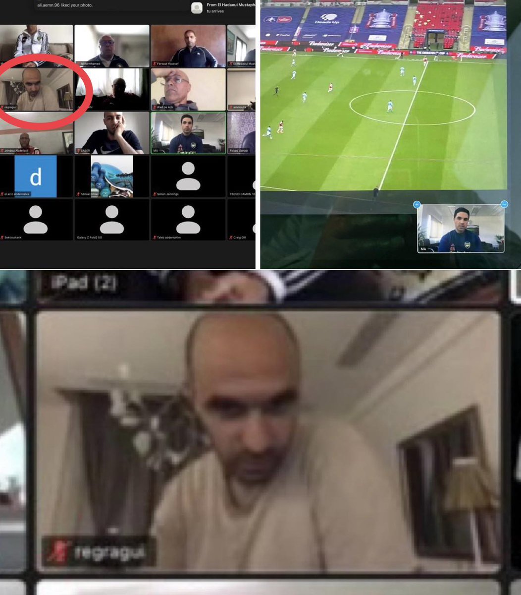 Walid Reragui (pelatih timnas Maroko) pernah mengikuti seminar tentang taktik sepakbola melalui zoom yang menghadirkan narasumber pelatih Arsenal Mikel Arteta. Ia banyak mendapatkan ilmu berharga tentang taktik dari Arteta. [<a href="/MailSport/">Daily Mail Sport</a>]