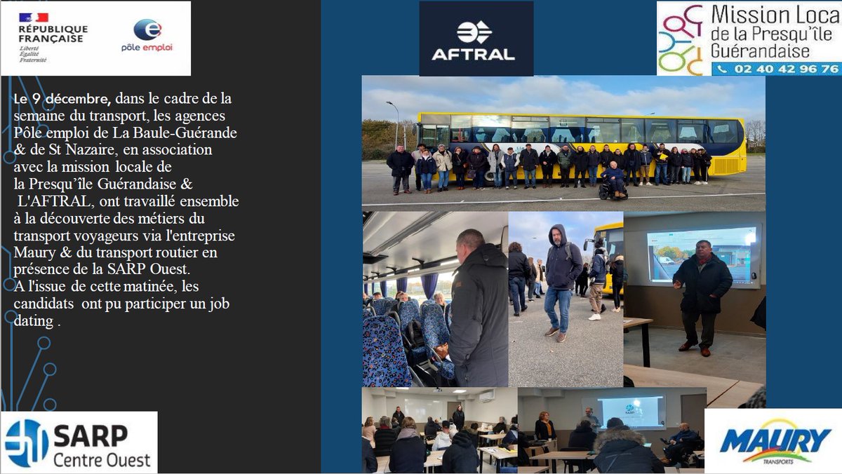 Semaine du transport à La Baule : #AvecPoleEmploi #OnEstLaPourVous #TousMobilises