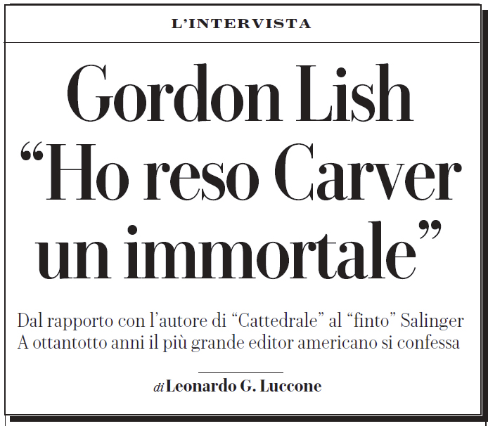 obliquestudio's tweet photo. "l’editing è il primo atto di critica. Non esiste un equilibrio naturale. [...] l’editor in gamba sposta, sovrascrive, si sbarazza dell’inutile – non in onore della sua forza, del suo ego, ma per il bene, il meglio."

Ho intervistato Gordon Lish per @repubblica 

#gordonlish https://t.co/2KaPeENvGf