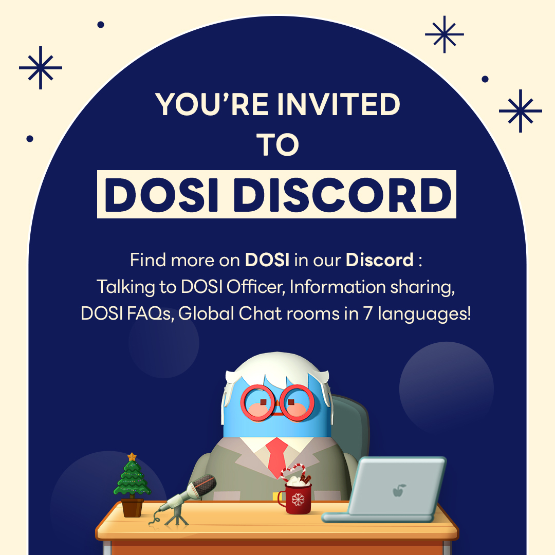 ✨ JOIN DOSI DISCORD ✨ Find all about DOSI in our Discord!🔥 👉 DOSI FAQs 👉 Talk to DOSI Officer 👉 Information from our holders 👉 Communicate with global holders in 7 languages! 🎁Join NOW : discord.gg/dosi