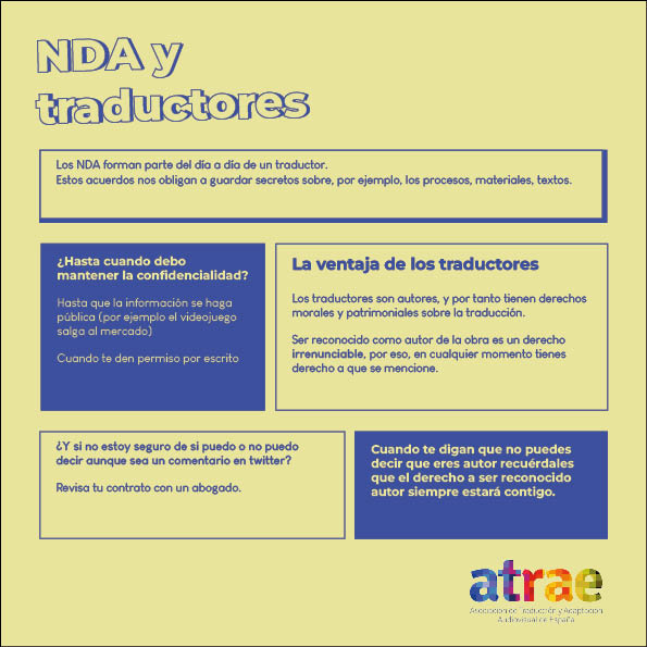 Desde la Comisión de Videojuegos queremos arrojar un poquito de luz sobre un tema que nos persigue desde hace años: los derechos morales de autoría en la localización de videojuegos. Tenéis más información en este enlace: atrae.org/derechos-de-au…