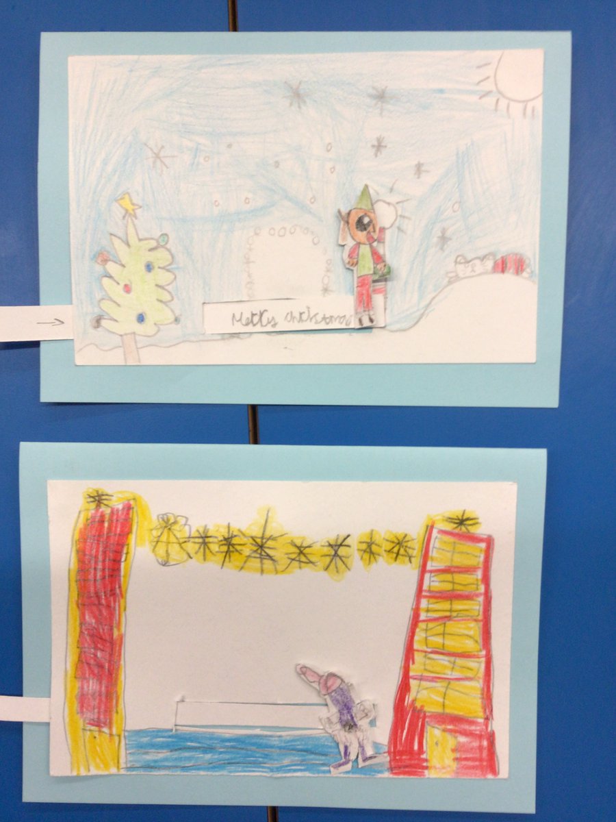 CSGSchool's tweet photo. Year 2 have designed and made moving Christmas cards #christmas #design #education https://t.co/Eyfc6H5D0c