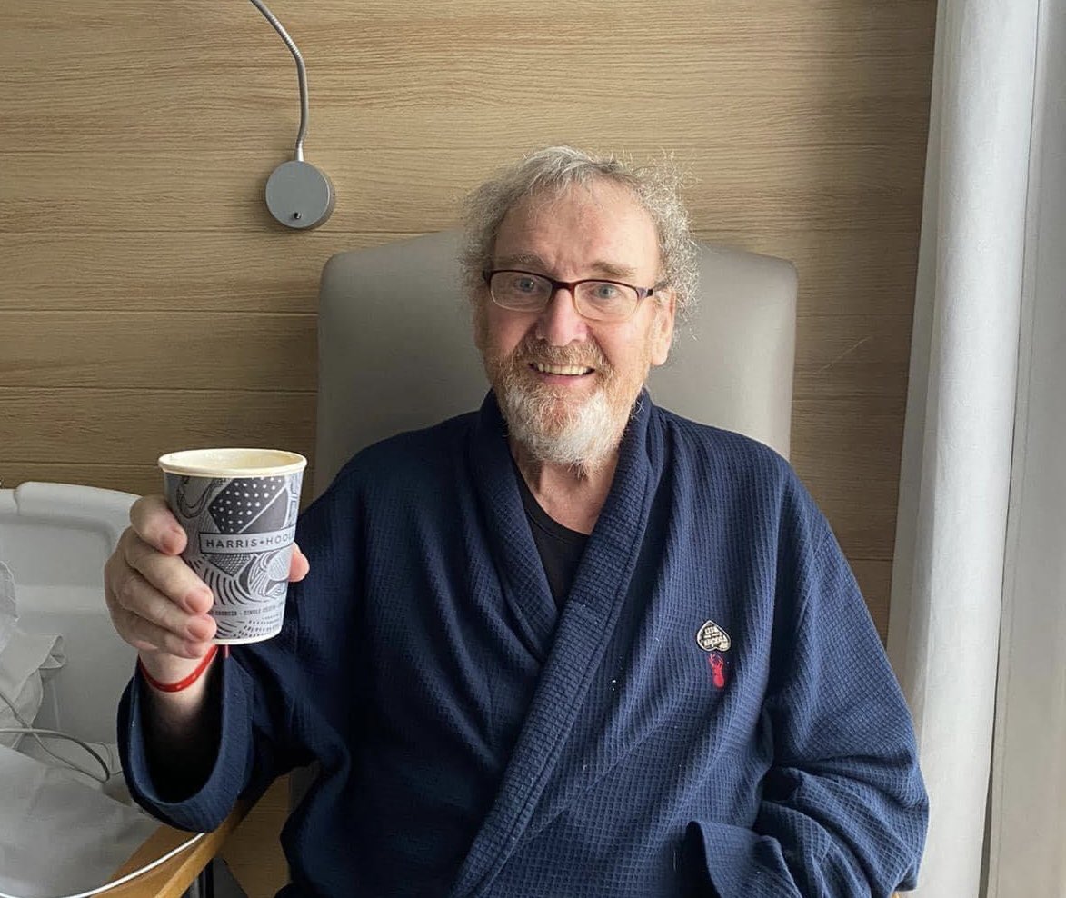 💔🥹 Sadly my husband Rupert has today lost his battle with cancer and is no longer suffering….he fell asleep very peacefully with all his family around him.  We will all hold him in our hearts and miss him so very much xxx God Bless and keep you safe my darling. xx🥹💔