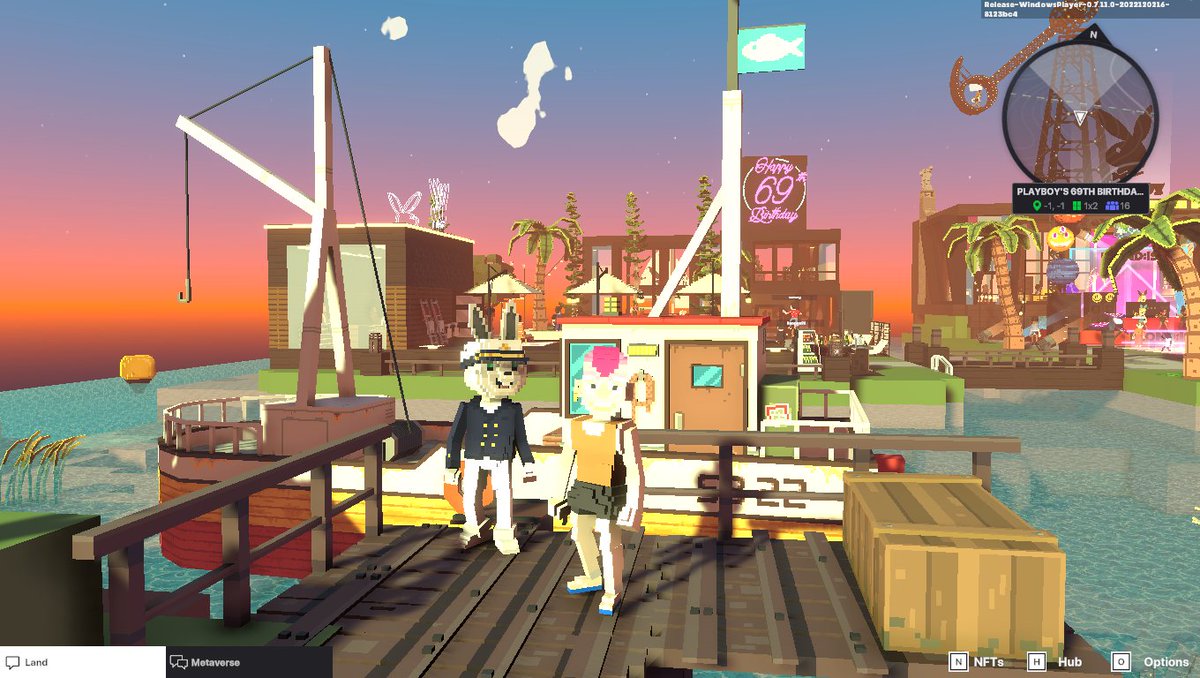 BinsVito's tweet photo. @TheSandboxGame @Playboy Celebrating @PLAYBOY’S 69TH BIRTHDAY PARTY! 👯‍♀️ https://t.co/bh7SC2b40d