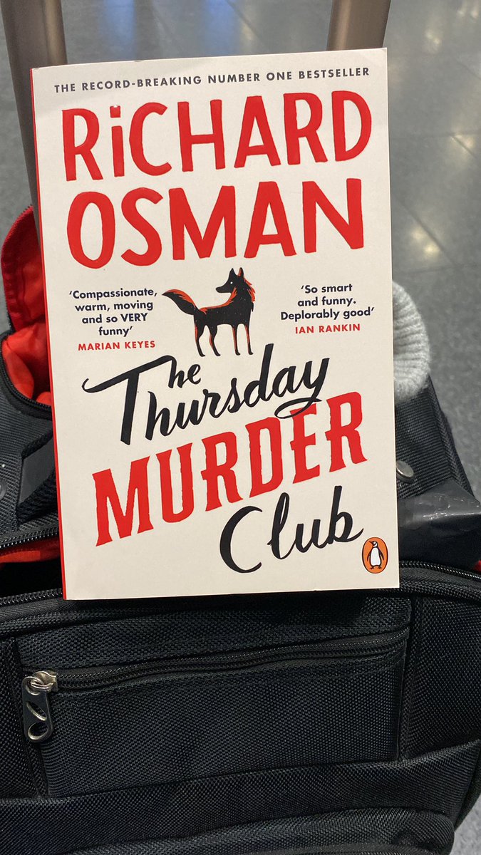 Six hour delay at Dublin Airport so might as well get started on my new book <a href="/richardosman/">Richard Osman</a>