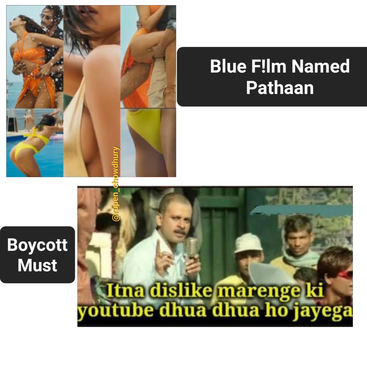 rupen_chowdhury's tweet photo. This was not our culture.

This is &amp; will never be our culture.

#BoycottPathaanMovie 
#BoycottPathan 
#BoycottBollywood 
#BoycottbollywoodForever https://t.co/lBtrVlJrNd