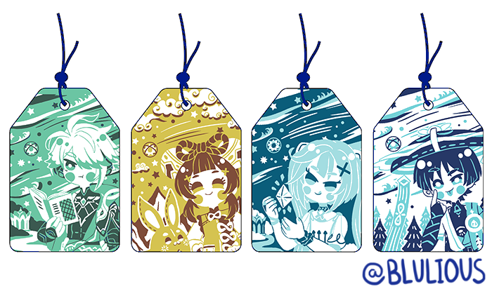 スカラマシュ(原神) 「New Charms for the coming year! Yay! Ple」|Tersa ➡️ ✨KAWAIIKON✨のイラスト