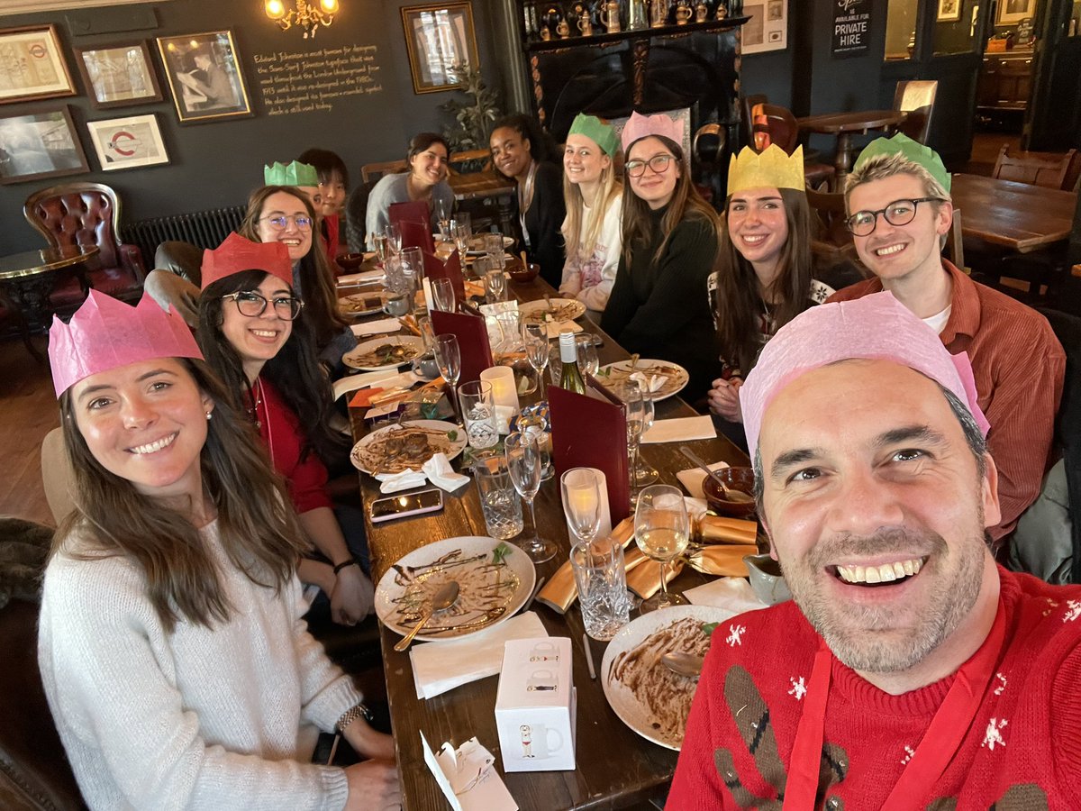 We had a lovely Christmas meal last Friday. I am super lucky to be working with such a an amazing bunch of talented and fun young scientists. Thanks to <a href="/gem_flint/">Gem Flint</a> for organising it!