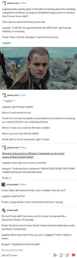 BDaveWalters's tweet photo. Today in LotR threads I didn't know I needed @vampiresnvino @jasoncmiller https://t.co/QKTGLUHBAg