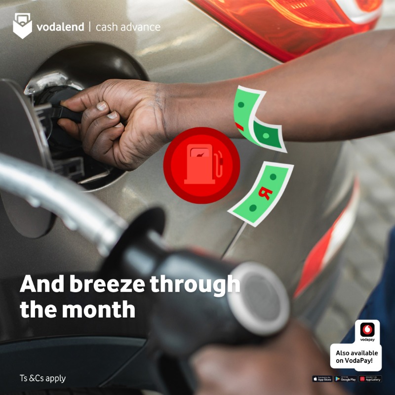 VodaPay's tweet photo. #KeepThingsMoving with VodaLend Cash Advance. 💸 You can access immediate, small loans from R50 - R500, available immediately in your VodaPay Wallet. Apply on VodaPay today 🚀
Ts & Cs apply.