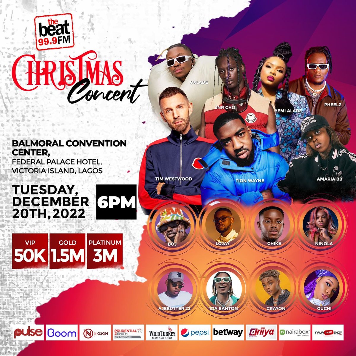 NigsonGroup's tweet photo. JOIN US  live at Balmoral Convention Centre in Lagos for the Christmas concert.

On Tuesday 20th of December 2022. Let's have fun together.

....
....
....
....
....
....

#liveinlagos  #lekki #christmascincert #nigsongroup #originalpowerbank https://t.co/nWrPI5psRV https://t.co/CrftxtJ3hl