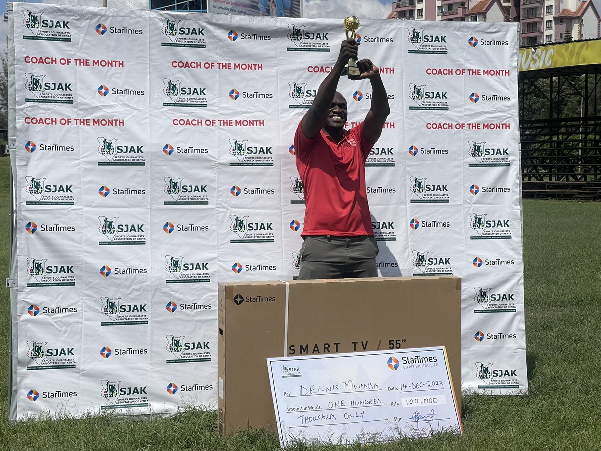 alexisaboke's tweet photo. Congratulations to Kenya Lionesses Head Coach Dennis Mwanja for winning the inaugural StarTimes Sports Journalists Association of Kenya Coach of the Month for November. https://t.co/dfaqBpvhE0