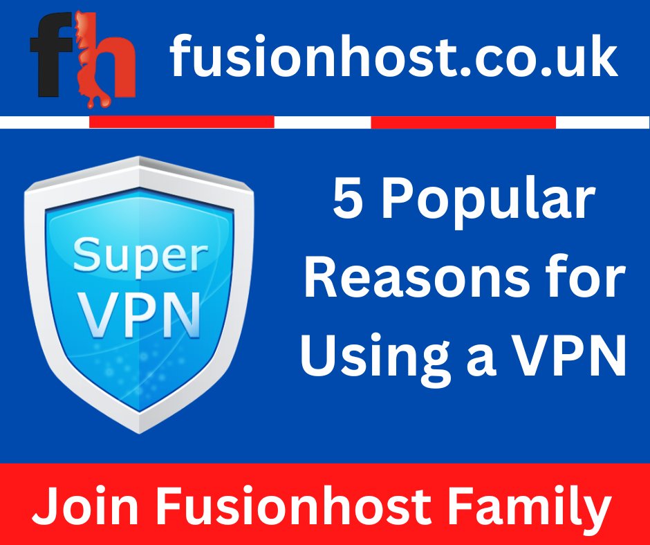fusionhost's tweet image. 5 Popular Reasons for Using a VPN
fusionhost.co.uk/5-popular-reas…
Best VPN Solution In UK. Protect your privacy with our VPN Solutions
Join Fusionhost Family fusionhost.co.uk
#bestVPN #VPNSolution #VPN #virtualprivatenetwork