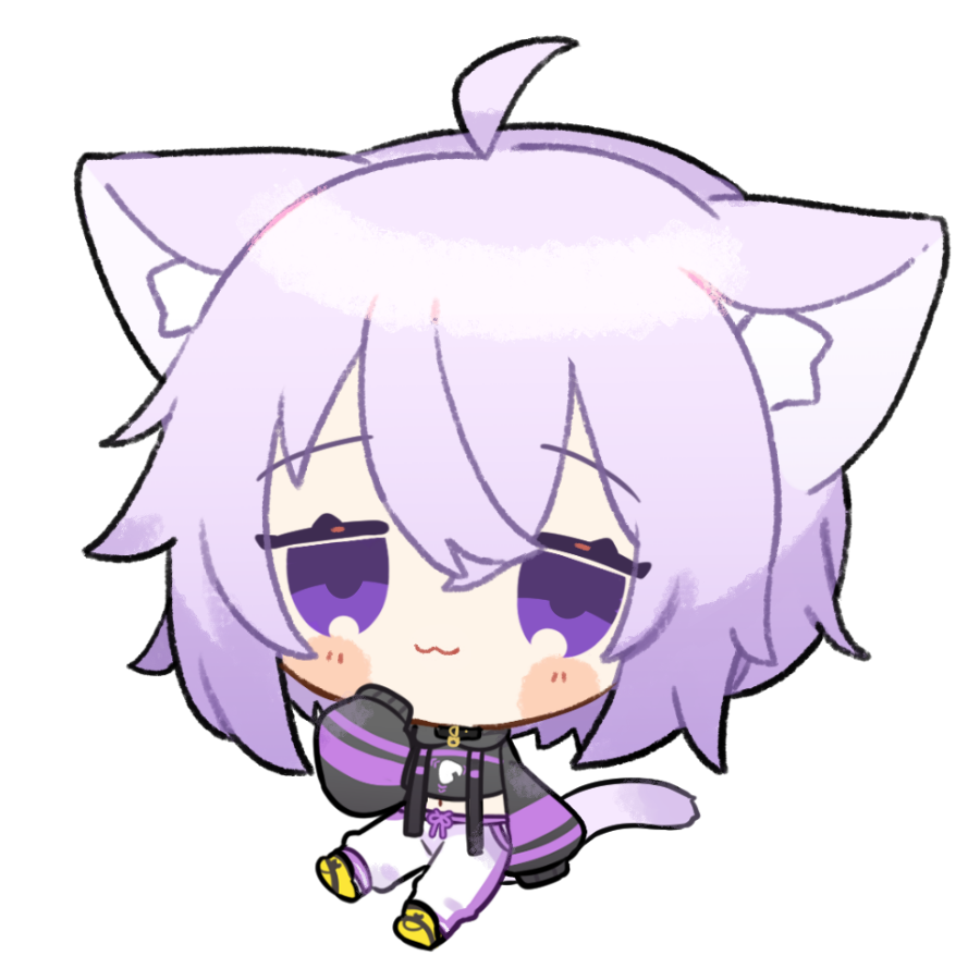 猫又おかゆ 「おまけの透過素材 #絵かゆ 」|柏瀬かるね🐾のイラスト