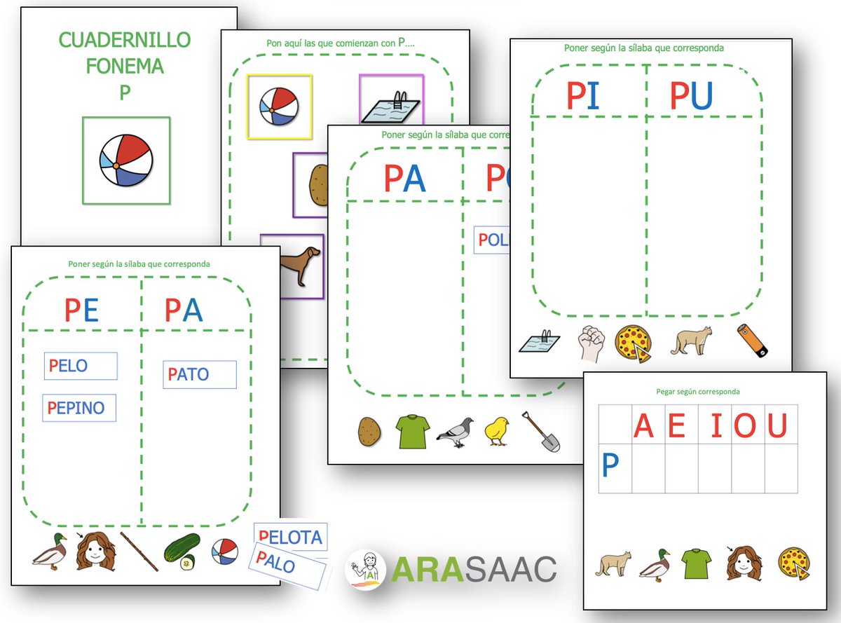 📒👂P "Cuadernillo fonema P" 🤩
🖱Descargar material desde ARASAAC:
➡🖥arasaac.org/materials/es/4…
➡🖥instagram.com/arasaac/
👏¡¡Muchas gracias, Liliana Henríquez , por compartir con ARASAAC!!!