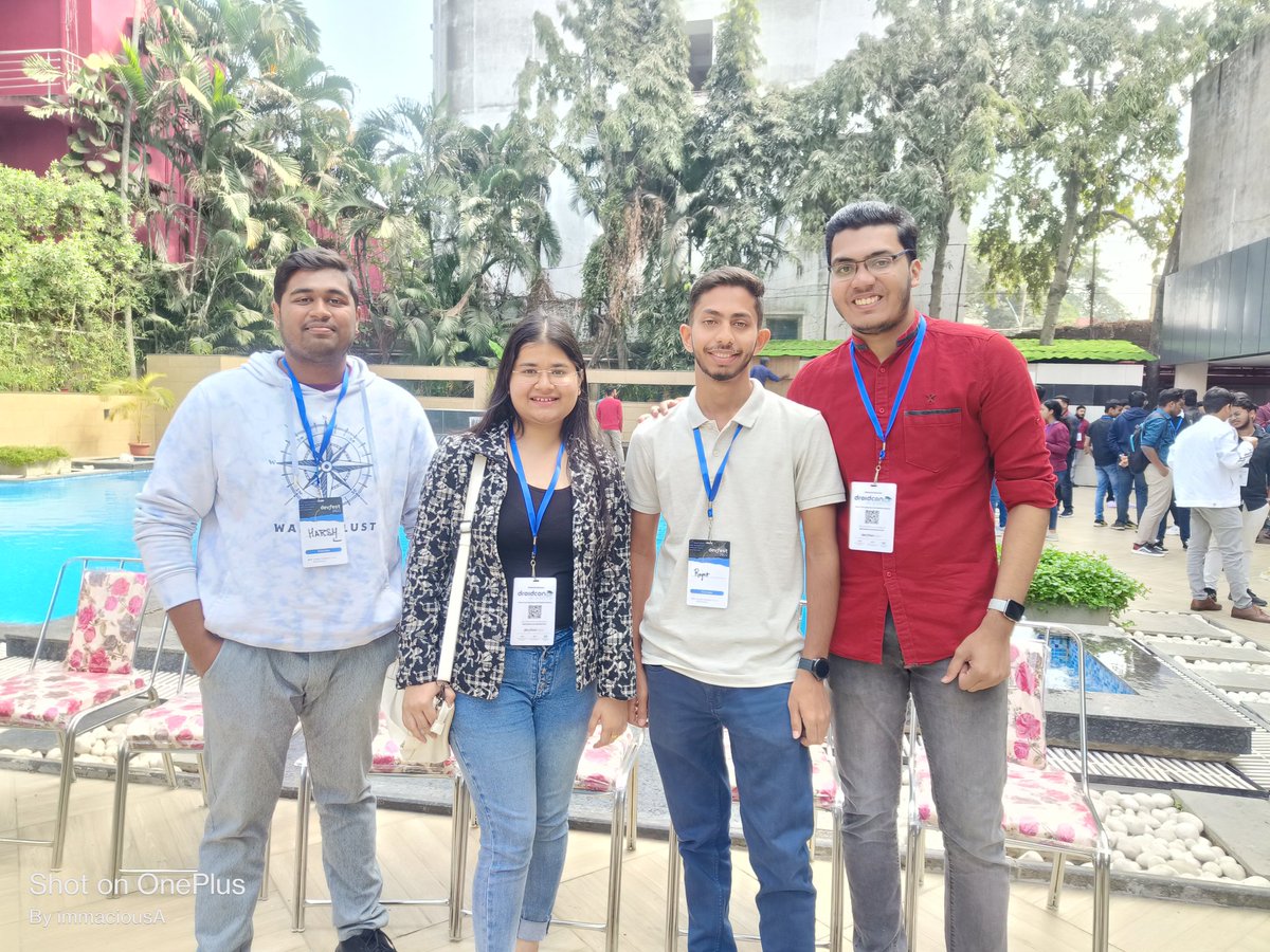 immacious_A's tweet photo. It was an enthralling weekend at #devfestbbsr by #gdgbbsr &amp; #gdgcloudbbsr
Be it the amazing speaker sessions, the networking opportunity, the fun events, everything kept me captivated.
Also loved interacting with @annapurnasid on women in tech opportunities!! https://t.co/OkXwSdOwF9