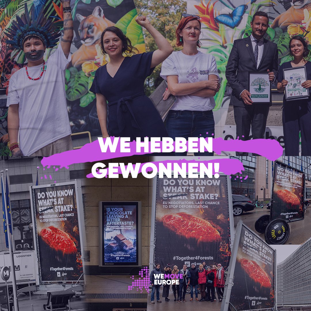 Ik ben er trots op deel uit te maken van een community van meer dan 1,2 miljoen mensen die de eerste ontbossingswet in de geschiedenis mogelijk heeft gemaakt! Voor mens en planeet 💚 🌍 🌲#Together4Forests