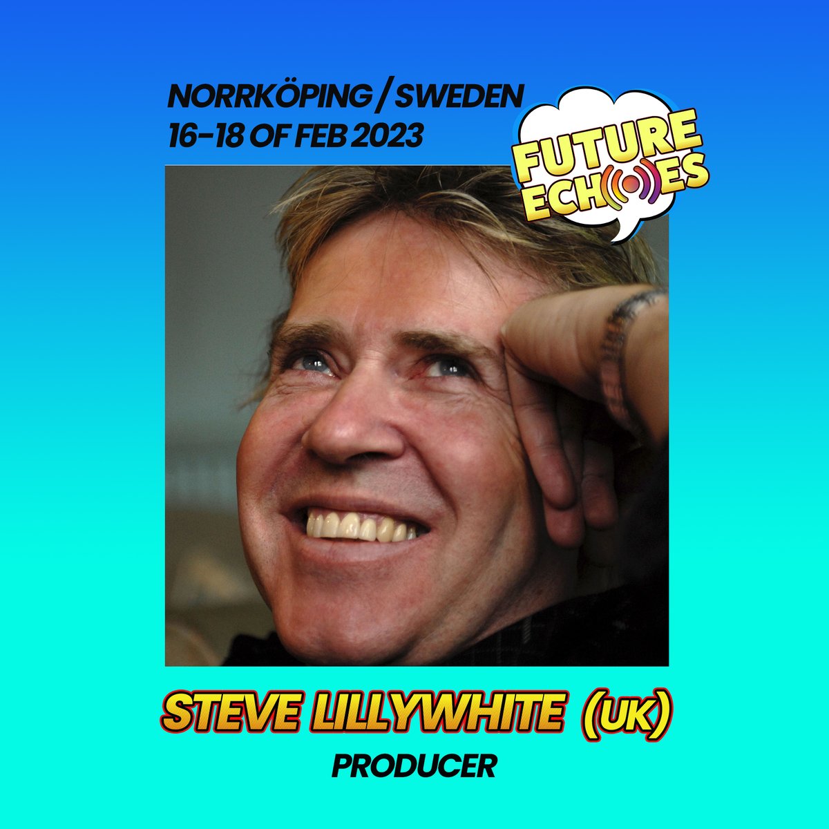 Steve Lillywhite is coming to Future Echoes! Steve Lillywhite has produced some of our biggest hits ever. Like a Fairytale of New York that is one of the top ten most played Christmas songs. Sunday Bloody Sunday and New Year’s day with U2. #futureechoes #visitnorrköping