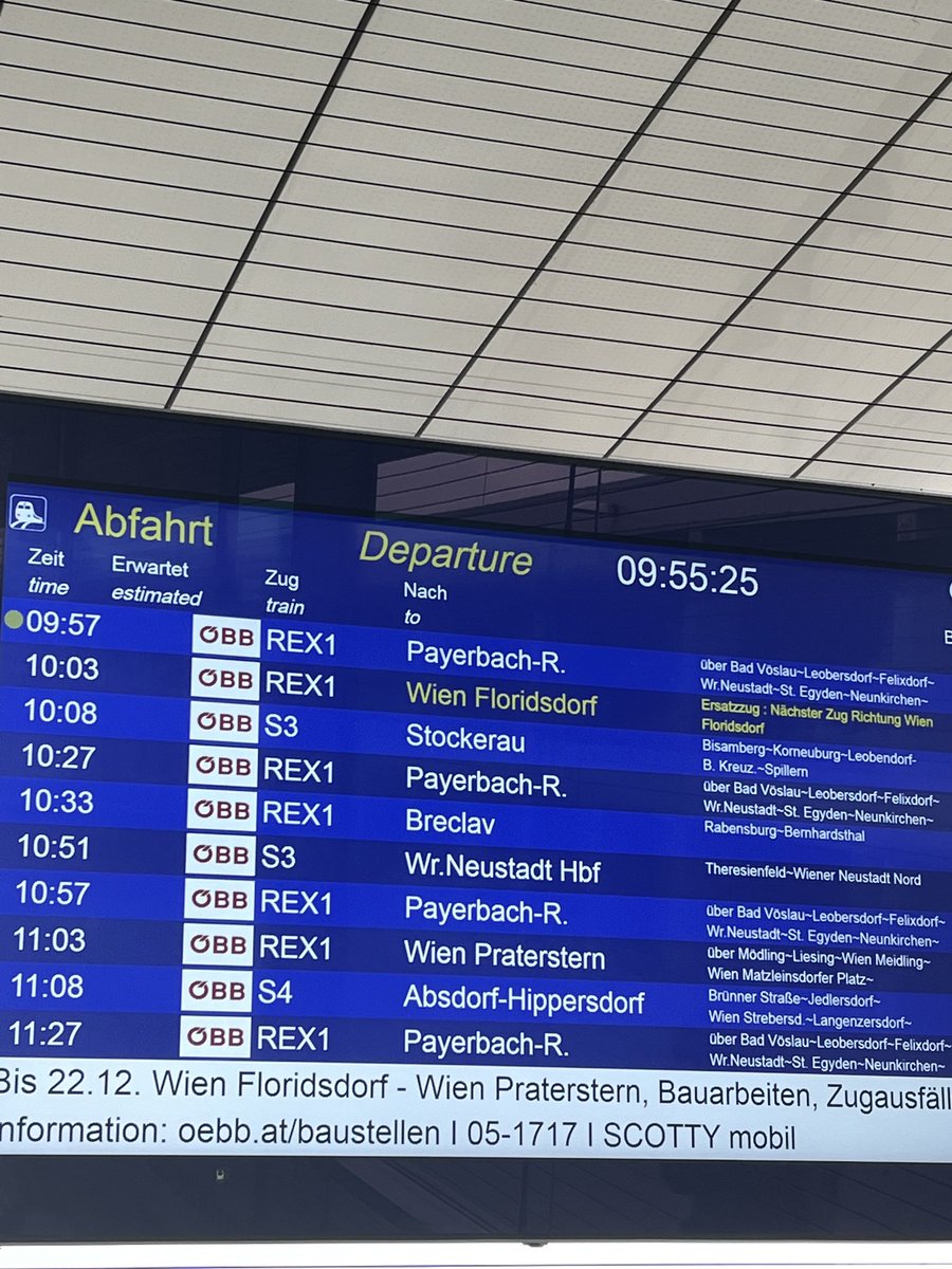 Warum nur wundert es mich nicht? Mittlerweile machen sogar die Zugbegleiter sarkastische Bemerkungen über den Zustand der ÖBB.