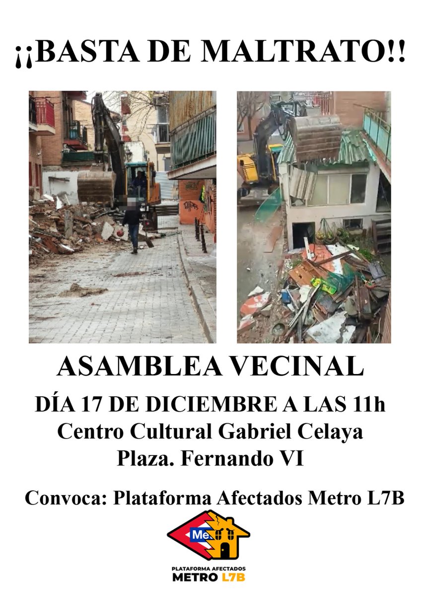 Plataforma Afectad@s Metro Línea 7b tweet media