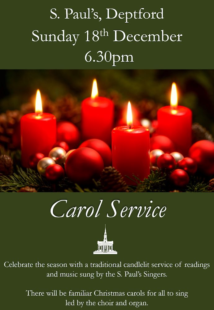 This weekend at St Paul’s Church