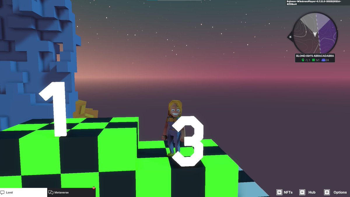 Yooongcc's tweet photo. @TheSandboxGame @blond_ish 🪄 ABRACADABRA! 🌈 I participated to the @blond_ish dj set! Check out my screenshot: https://t.co/B1FUgdw2w5