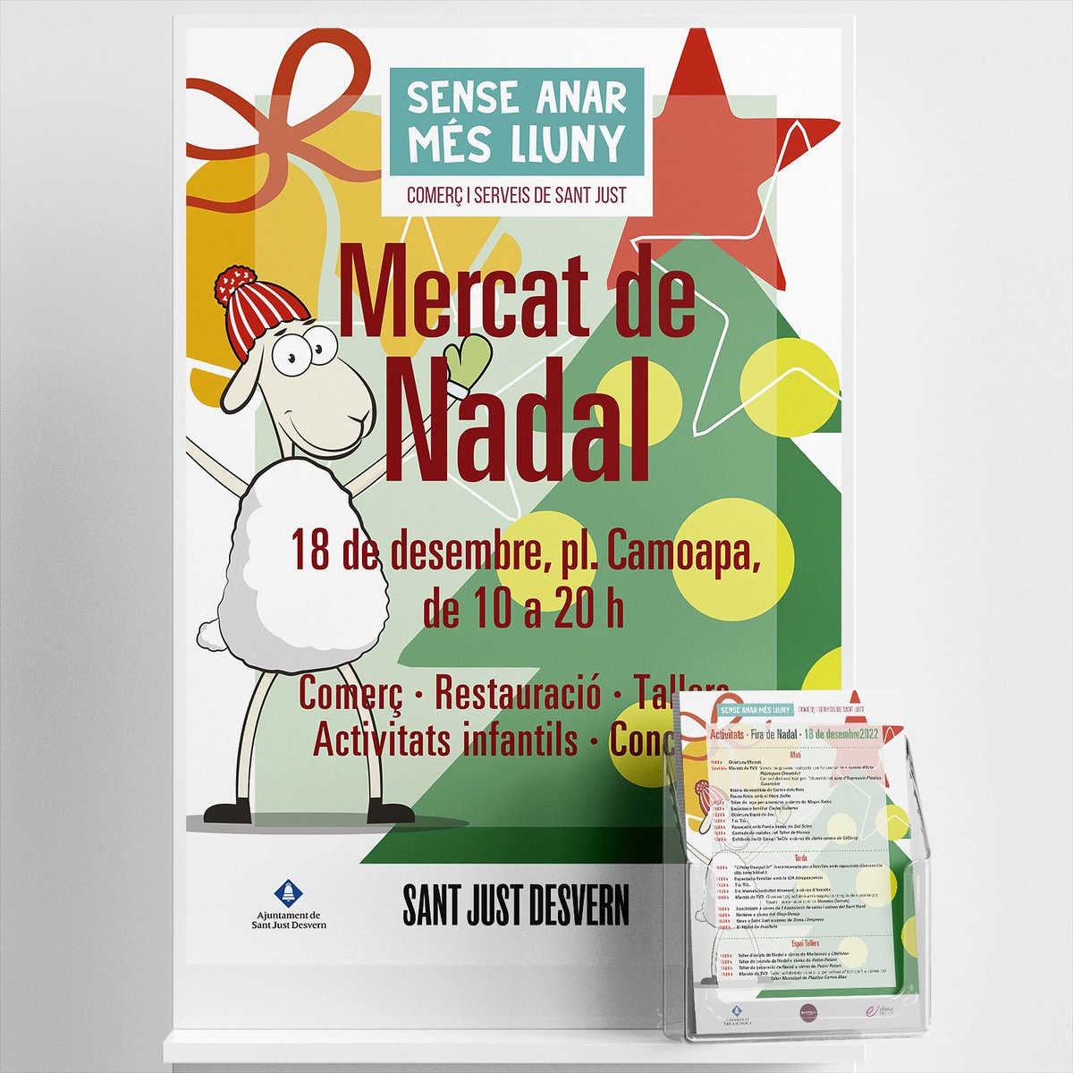 Aquest diumenge vinent se celebra el Mercat de Nadal a Sant Just, una nova sinergia de @DonaiEmpresaSJ en col·laboració amb TresDisseny per encàrrec de l'ajuntament <a href="/santjustcat/">santjustcat</a>