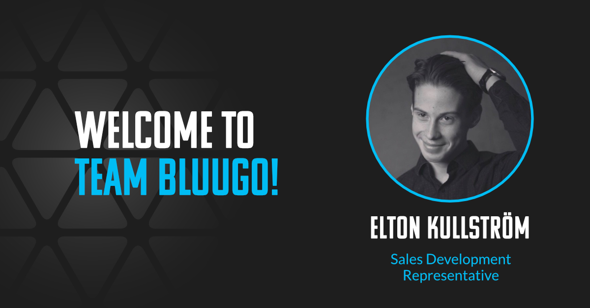 Say hello to <a href="/Eltonkullstrom3/">Eltonkullstrom</a> – the newest member of Team Bluugo! Elton will strengthen our sales team in the role of Sales Development Representative, focusing especially on the Finnish and Swedish markets. Välkommen till Bluugo!
