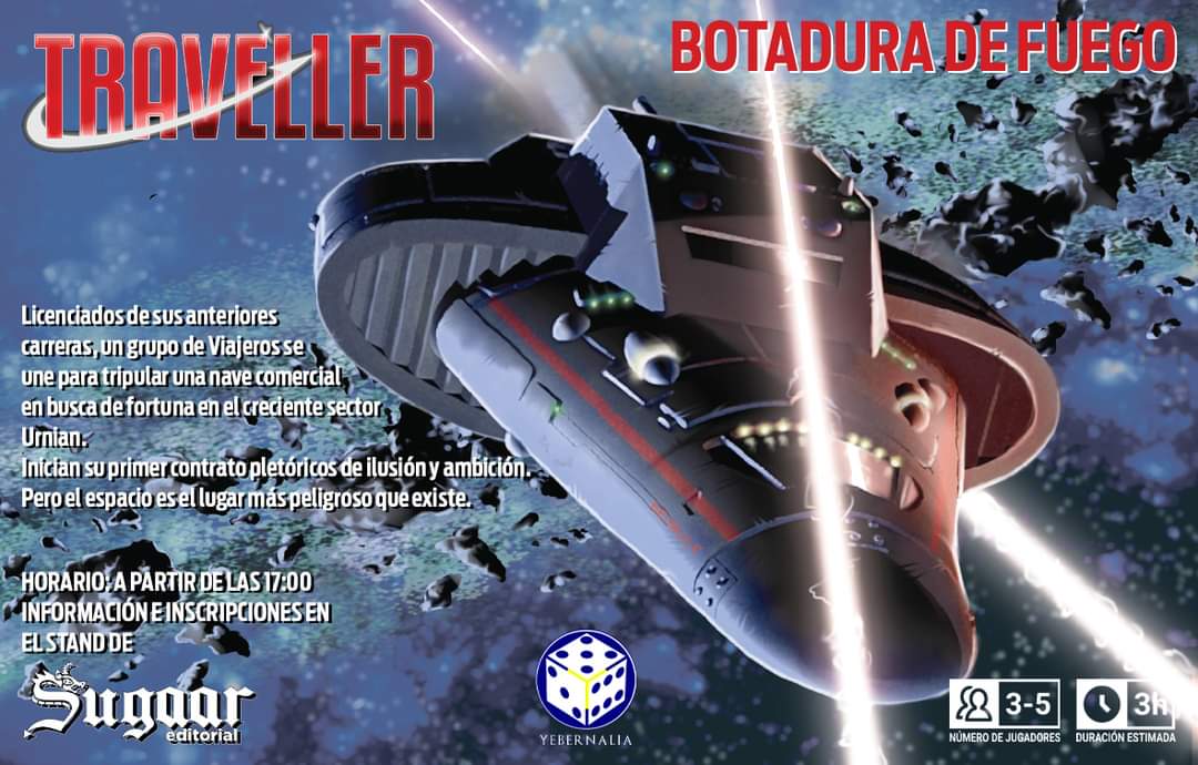 🚀 Una gran aventura galáctica os espera en la mesa rolera de <a href="/EditorialSugaar/">Sugaar Editorial</a> el sábado por la tarde en #yebernalia2022 ¡Abróchate el cinturón, viaja a la velocidad de la luz y triunfa donde otros no lo lograron!
👉 yebernalia.org/rol/
#juegos #evento #Valdeluz #Yebes #rol