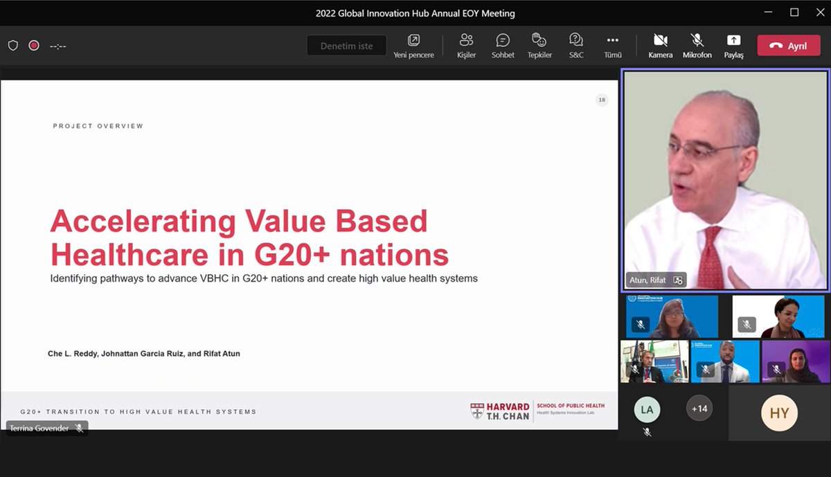 Yönlendirme ve Danışma Kurulu üyesi olduğumuz G20 Global Innovation Hub for Improving Value in Health 2022 Yıl Sonu Toplantısı gerçekleştirildi. Toplantıda 2022 faaliyetleri ele alındı ve 2023 stratejik çalışma planı gözden geçirilip onaylandı.
g20hub.org
<a href="/tusebgovtr/">TÜSEB</a>
