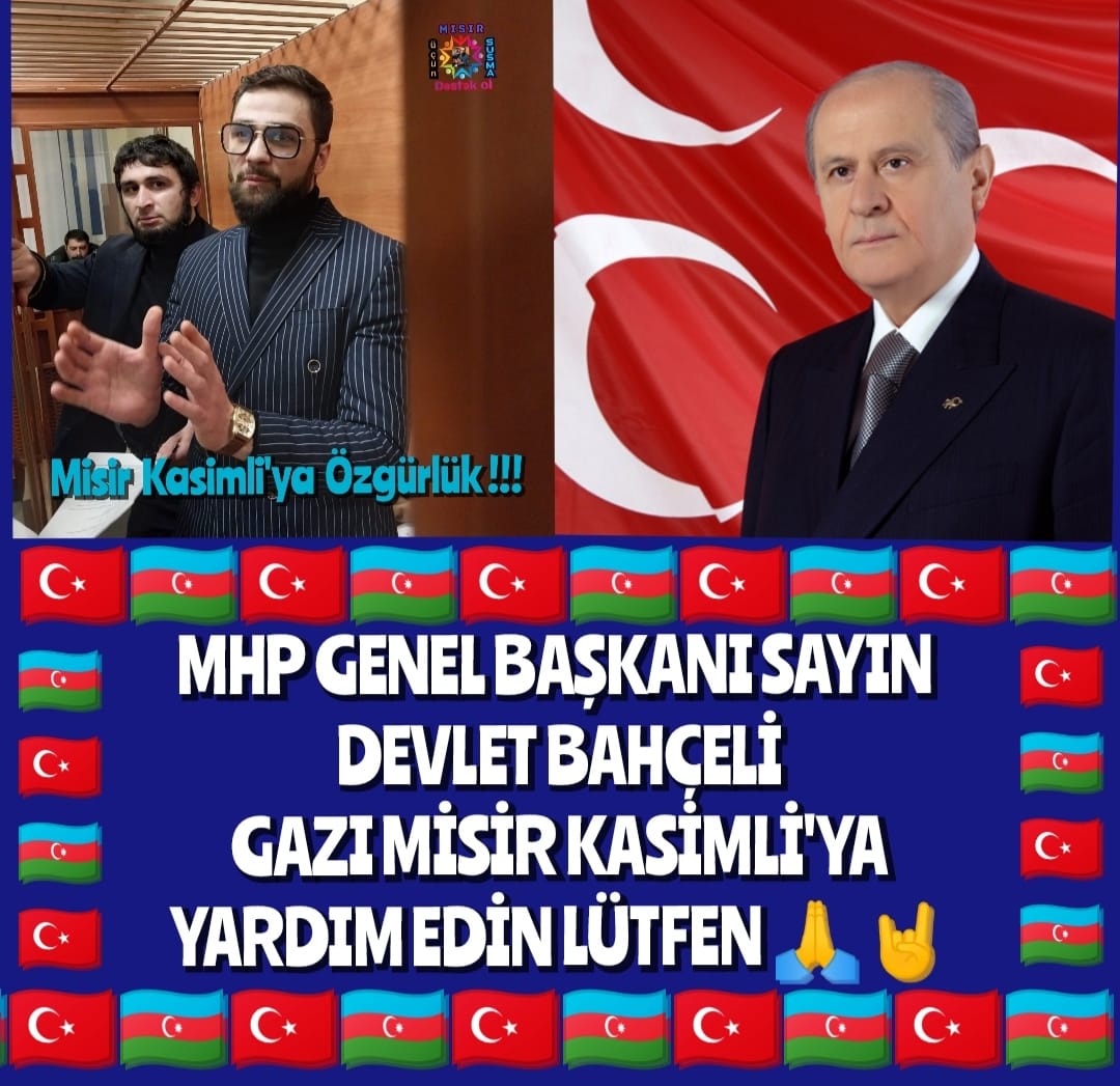 Misir137774555's tweet photo. @MHP_Bilgi 🇦🇿🇹🇷MHP Genel Başkanı Sayın
Devlet BAHÇELİ!Vatanına Milletine,sadık bir Karabağ gazisi,Ukraynada ermeniler tarafından iftiraya maruz kalmış,hapis edilmişdir.Sizden ve #türk kardeşlerinden yardım bekliyor,lütfen yardım edin 🙏
#FreedomForMisirGasimli
@dbdevletbahceli
@MHP_Bilgi https://t.co/zDMhJQu1ql