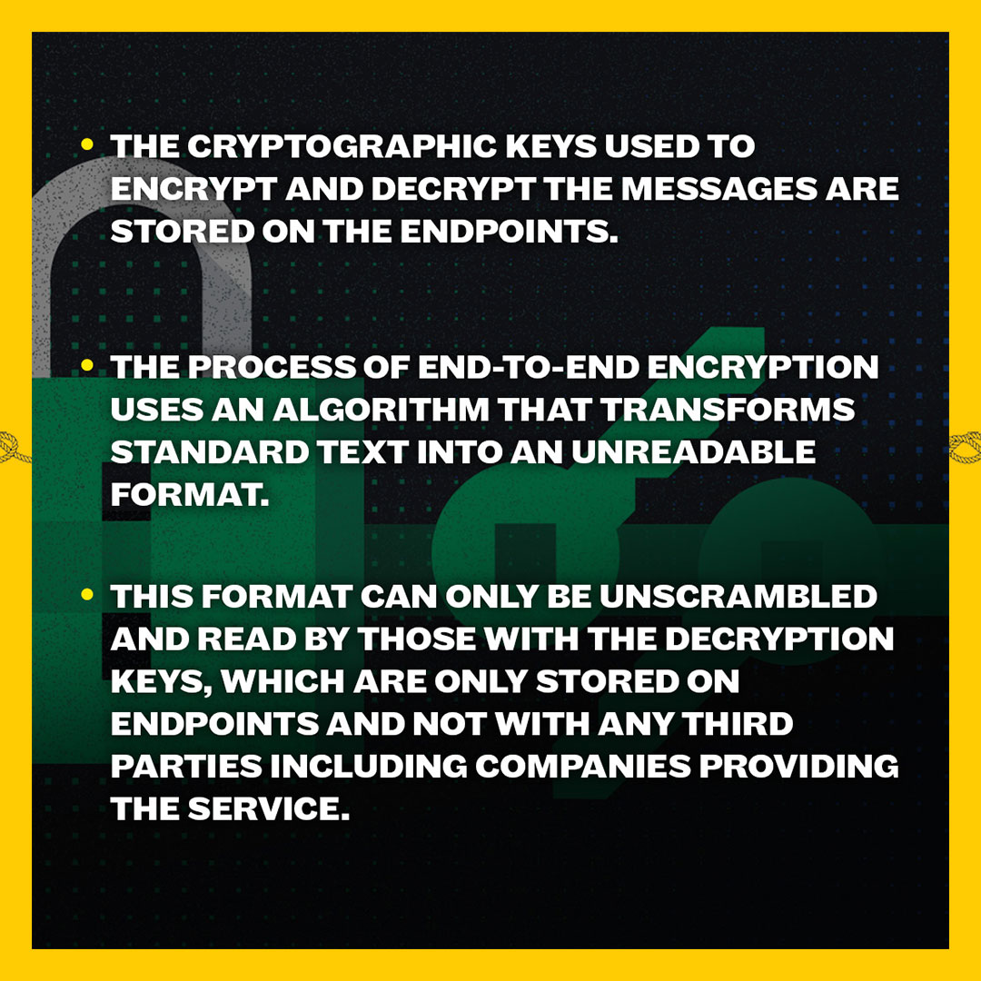 IndiaKnowledge3's tweet photo. What is End-to-End Encryption?
#EndToEndEncryption #EncryptionForAll #EndToEnd #DataProtection #Encryption #Privacy #Security #News #LatestNews #TrendingNews #TechNews #IndiaKnowledgeNetwork #IKN https://t.co/Mfoo58IOCf