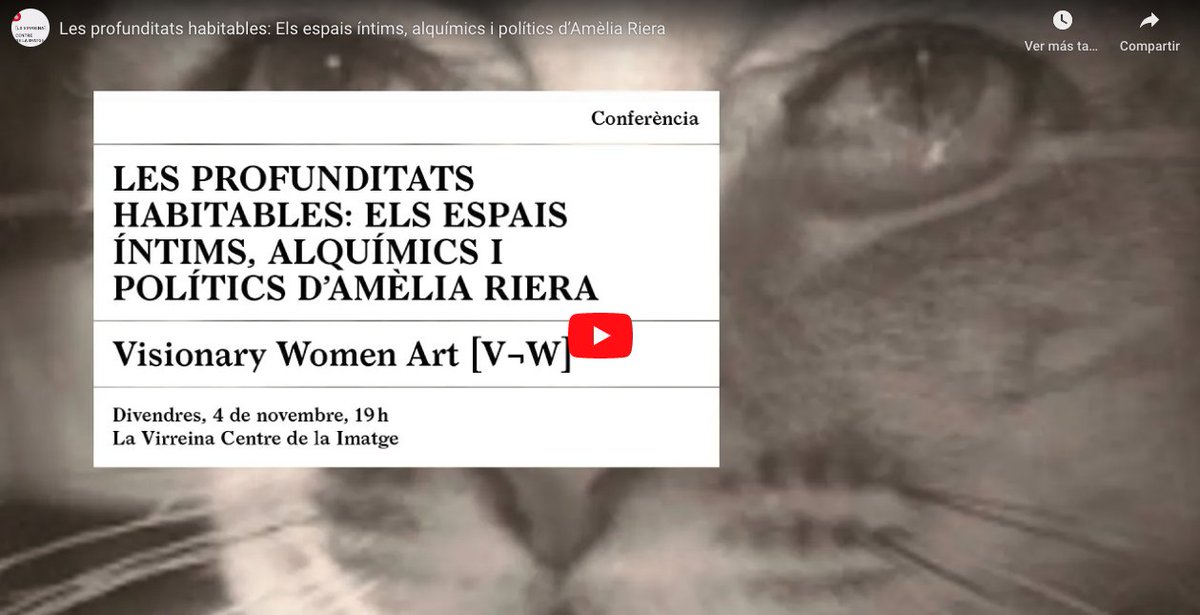 lavirreinaci's tweet photo. Quin són els els espais íntims, alquímics i polítics d’#AmeliaRiera? 

🔴 Últims dies per a veure el vídeo de la  conversa amb Pilar Bonet Julve, Mery Cuesta i María José González Madrid, del grup de recerca @women_visionary.
 
🔗 https://t.co/vi3EeGNwxC https://t.co/znaVL7fJnt
