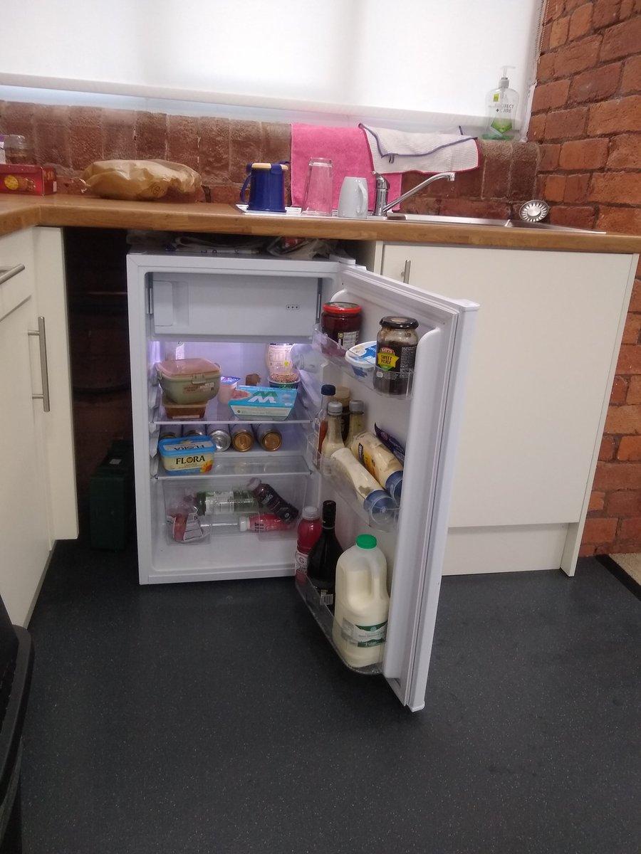 ** OFFICE HACK OF THE DAY **
Are your office's as cold as the ones in Ram Mill Chadderton ? Simply open the fridge and leave the door open for a lovely warm breeze into the office