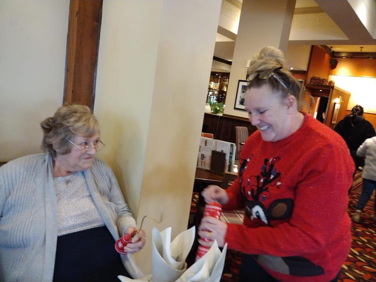 KeateCare's tweet photo. Christmas party number 3! ���� Great food and festive fun at Juniper farm #MerryChristmasToAll #carhome #carehomelife #Christmas https://t.co/ApPMdTFWS3 https://t.co/WrV85zLEW6