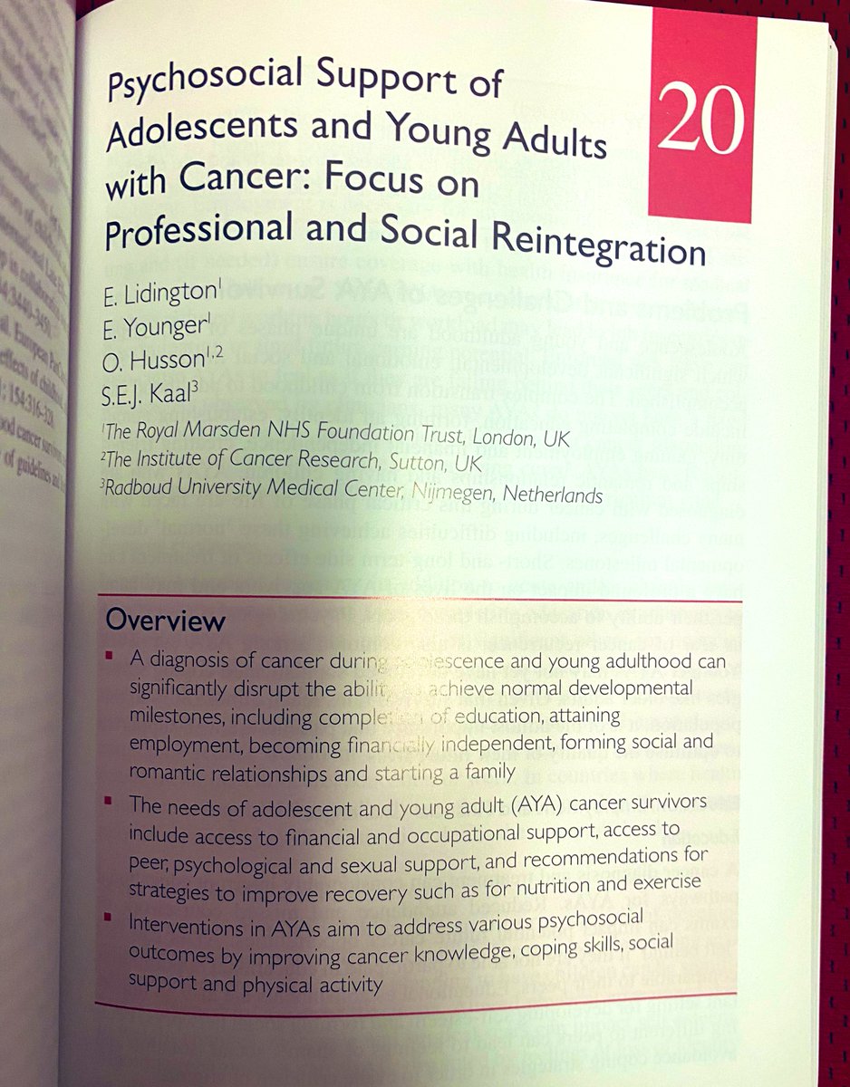 Ursula Sansom-Daly, PhD (@usansomdaly) on Twitter photo Always excited to get a package in the post 📦 & even more so when it is the NEW pocket-sized <a href="/myESMO/">ESMO - Eur. Oncology</a> handbook of evidence-based #AYAcancer gems! 🙌🏻
Extra proud to see that the handbook is literally bookended with vital #PsyOnc #SuppOnc guidance 💪🏻
Bravo, editors & co-authors! Always excited to get a package in the post 📦 & even more so when it is the NEW pocket-sized <a href="/myESMO/">ESMO - Eur. Oncology</a> handbook of evidence-based #AYAcancer gems! 🙌🏻
Extra proud to see that the handbook is literally bookended with vital #PsyOnc #SuppOnc guidance 💪🏻
Bravo, editors & co-authors!