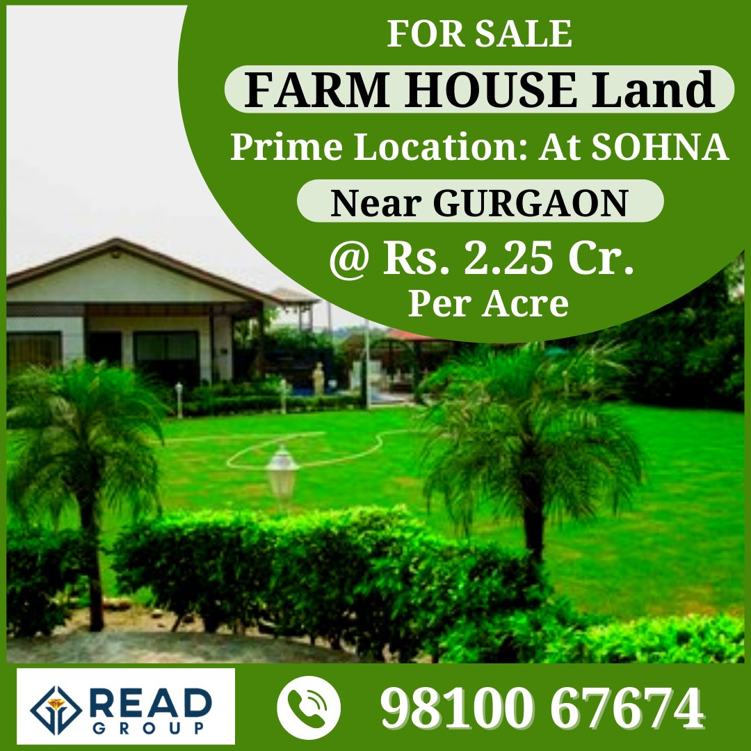readproperties1's tweet photo. ☑️ For More Info: CALL/WHATSAPP: +91 9810067674
☑️ FOR SALE
☑️ FARM HOUSE Land
☑️ Prime Location: At SOHNA, Near GURGAON
☑️ @ Rs. 2.25 Cr./Per Acre
.
.
.
#apartments #property #properties #gurgaon #realestate 
#luxury #project #realestateagent #plots #plot #farmland
#farm https://t.co/BVUB68PA1y