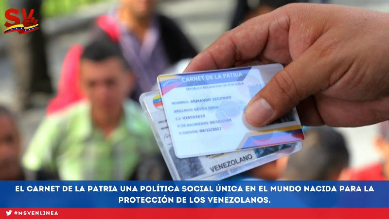 #SabíasQué || El <a href="/CarnetDLaPatria/">Carnet de la patria</a> es la herramienta tecnológica que llegó para convertirse en el pilar de los sistemas de atención social de los venezolanos.

<a href="/MSVSocial/">MSV Protección social</a> #TuiteroPatria #14Dic #NavidadEsRencuentro