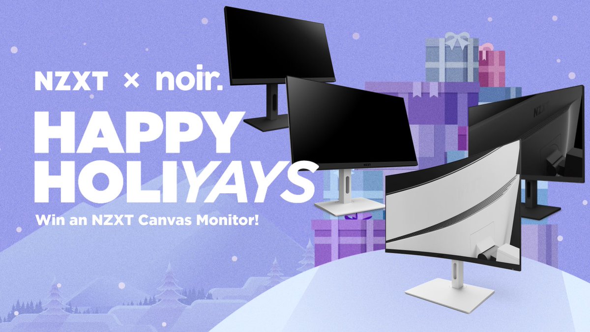 Happy #Holiyays!💜

<a href="/NZXT/">NZXT</a> and @TheNoirNetwork have teamed up to bring you 7 days of giveaways!

Today's giveaway is a chance to win 1 of 4 NZXT Canvas monitors!

TO ENTER:

1. FOLLOW @TheNoirNetwork &amp; <a href="/NZXT/">NZXT</a>
2. LIKE + RETWEET
3. COMMENT: What are your goals for 2023?