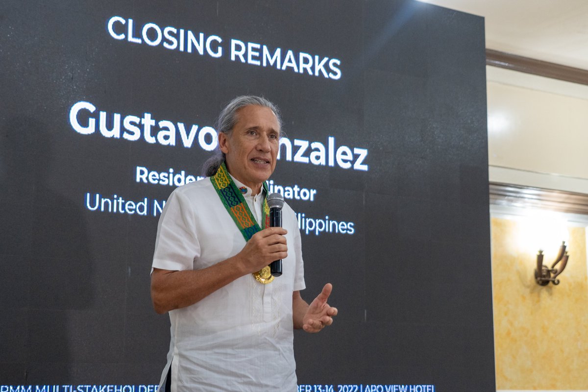 IOM_Philippines's tweet photo. โYou are the real doers. You are partners in this project.โ
@UNPhilippines RC @ggonzzalezz closes the @UNPeacebuilding funded 2-Day #STEPBARMM Multi-Stakeholder Policy Forum, highlighting the importance of inclusiveness of all sectors in working toward sustainable peace. https://t.co/6QMtkCzrlN