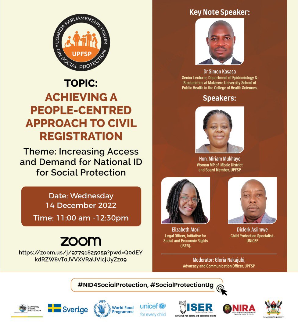 Kaitetsi_Mich's tweet photo. Expanding access to NIDs supports efforts to streamline Management Information Systems (MIS) – a key building block for a strong social protection system.
#NIDs4SocialProtection 
#SocialProtectionUg https://t.co/SUD8h8oGaJ