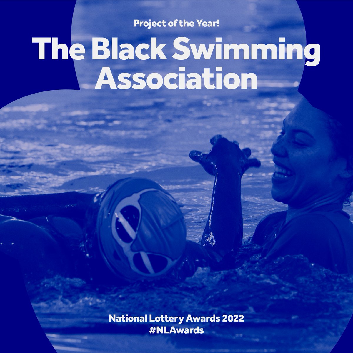 Llongyfarchiadau @BlackSwimAssoc! ⭐👏

The Black Swimming Association have been named as the 2022 National Lottery UK Project of the Year! 🤩

The BSA aims to encourage more people in African, Caribbean, and Asian communities to engage in swimming and water safety education.