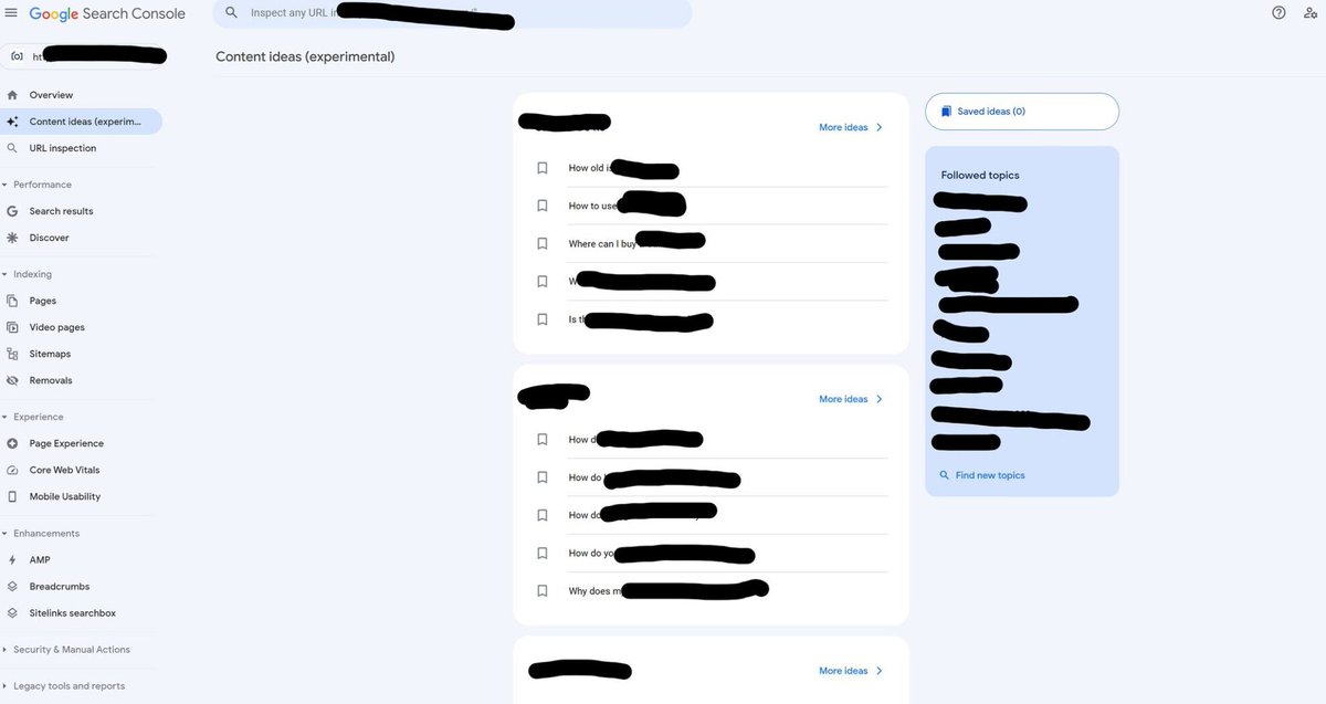 opulent_digital's tweet image. One more experimental feature in Google Search Console i.e. CONTENT IDEAS. Refer the screenshot: seroundtable.com/google-search-… @seroundtable 

#google
#searchconsoleupdates
#googlesearchconsole
#content
#contentideas
#newfeatures