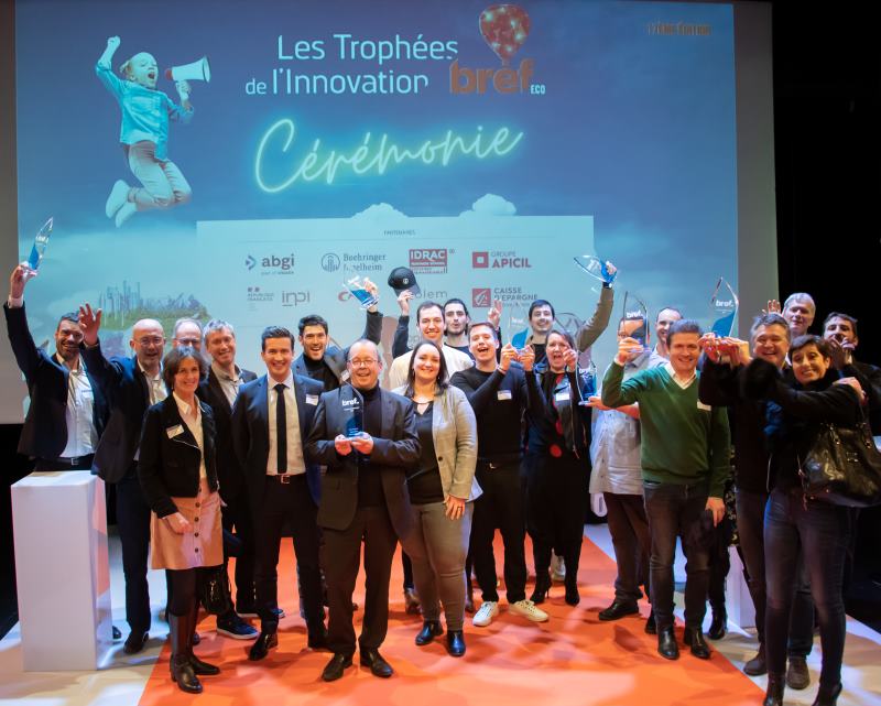 BrefEco's tweet photo. 🏆  [SUPERBE PALMARES 2022 : 17 ÈME CÉRÉMONIE DES TROPHÉES BREF ECO DE L’INNOVATION] 

Ce fut une grande joie pour les équipes de Bref Eco et pour ses partenaires de mettre en lumière les finalistes et de remettre 8 trophées.

BRAVO à  tous et vive l’innovation ! 

#BrefInnov https://t.co/iJt0RlelwH