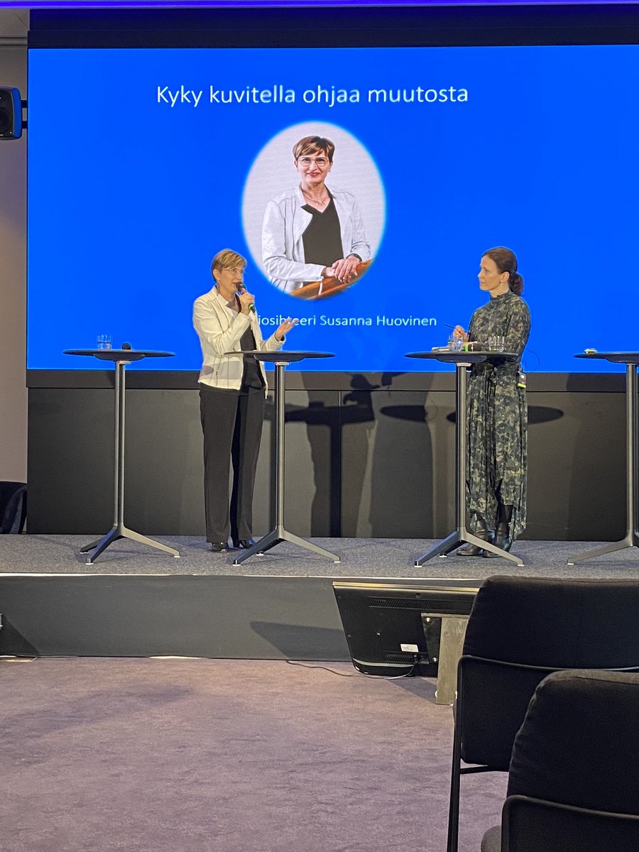 #kykykuvitella #luonnonkantokyky #ylisukupolvisuus #osallisuus ja #tietopohjaisuus keskustelun keskiössä julkisen hallinnon kehittämisessä, alivaltiosihteeri <a href="/SusannaHuovinen/">Susanna Huovinen</a> vetää yhteen #TöissäSuomelle