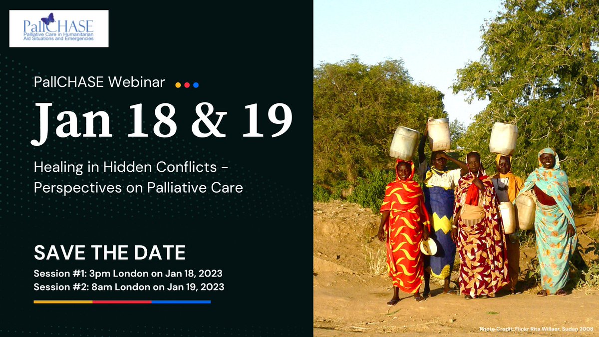 📣Webinar Announcement - Mark your calendars for 2023 'Healing in Hidden Conflicts - Perspectives on Palliative Care' Register now for the First Session (Jan 18 3pm London Time): twoworldscancer.zoom.us/meeting/regist… Second Session (Jan 19 8am London Time): twoworldscancer.zoom.us/meeting/regist…