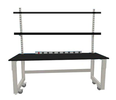GovernmentLab's tweet image. This light-duty mobile lab bench comes with a phenolic resin top, casters, (2) upper shelves, and a power strip. To get one for your #laboratory, visit ​ bit.ly/3ixYMhf. #labdistributor #labdistributors #labfurniture #labdesign
